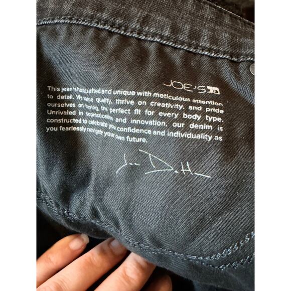 Joes Jeans The Ex-Lover Straight Crop Loose Boyfriend - Black, Distressed Sz 30 - Picture 7 of 9